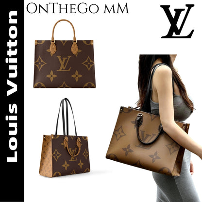 【ルイヴィトン】★お洒落メンズへ★レディース♪オンザゴー MM トートバッグM45321